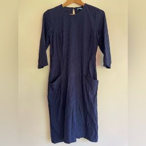 J.McLaughlin Navy Midi dress with pockets size small